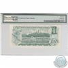 Image 2 : 1973 Bank of Canada $1 BC-46bT Crow-Bouey 'EXA' Test Note, PMG Certified GEM UNC-65 EPQ! Very Low PO