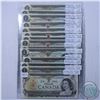 Image 1 : Group lot of 1973 Replacement $1 AU or better; prefix's *AL, *AN, *FA, *FN, *FV, *GF, *GL, *IA, *IL,