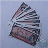 Image 1 : Consecutive 1954 Replacement $2 Uncirculated. BC-38bA, Beattie-Rasminsky, S/N: *B/B2013322 - 2013339