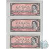 Image 1 : Consecutive 1954 $2  Bouey-Rasminsky *A/G replacement Banknotes Uncirculated or better BC-38cA (Abov