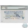 Image 2 : 1986 Bank of Canada   $5 BC-56C Bonin-Thiessen 'GNY" Prefix PMG Certified Choice UNC-64.