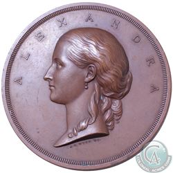 Large Bronze Medal Struck by the City of London to Commemorate the Arrival of Princess Alexandra of 