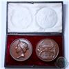 Image 1 : 1869  2-coin City of London Commemorative Medals in original double Mint Box (EIMER #1604) These med