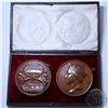 Image 2 : 1869  2-coin City of London Commemorative Medals in original double Mint Box (EIMER #1604) These med