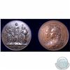 Image 2 : 1887  2-coin City of London Commemorative Medals in original double Mint Box (EIMER #1732) This meda