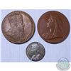 Image 2 : Group Lot of 3 British Monarch Medallion in Original Mint cases. Lot includes Queen Victoria Diamond