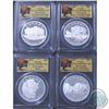 Image 1 : RCM Issue: 2014 Canada $20 Fine Silver Bison Series 4-coin set all FIRST STRIKE PCGS Certified PR-70