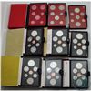 Image 1 : RCM Issue: Estate lot of 9 x Canada Double Dollar sets from 1971 to  1979. 9 sets