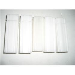 5 TOTAL NICKEL HARD CASE CONTAINERS LOT WITH LIDS!! CONTAINERS CAME OUT OF SAFE!!