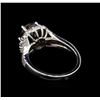 Image 4 : 3.41 ctw Black Diamond Ring - 14KT White Gold