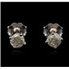 Image 1 : 14KT White Gold 0.63 ctw Diamond Stud Earrings