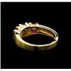 Image 3 : 1.38 ctw Ruby and Diamond Ring - 14KT Yellow Gold