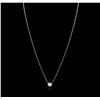 Image 2 : 14KT White Gold 0.36 ctw Diamond Necklace
