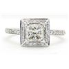 Image 6 : GIA Certified 1.39 ctw Diamond Ring - 14K White Gold