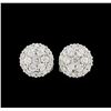 Image 1 : 0.51 ctw Diamond Earrings - 14KT White Gold
