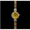 Image 1 : Girard Perregaux 18KT Gold Diamond and Emerald Ladies Watch