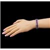 Image 4 : Crayola 12.16 ctw Amethyst Bracelet - .925 Silver