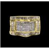 Image 2 : 14KT Yellow Gold 2.71 ctw Diamond Ring