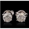 Image 1 : 14KT White Gold 1.35 ctw Diamond Stud Earrings