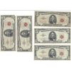 Image 1 : 1963 $5 Red Seal Bill Lot of 5
