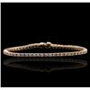 Image 1 : 14KT Rose Gold 2.72 ctw Diamond Bracelet