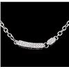 Image 1 : 1.40 ctw Diamond Necklace - 18KT White Gold
