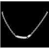Image 2 : 1.40 ctw Diamond Necklace - 18KT White Gold