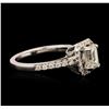 Image 3 : 14KT White Gold EGL USA Certified 1.42 ctw Diamond Ring