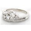Image 7 : 0.89 ctw Diamond Ring - 14KT White Gold