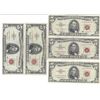 Image 1 : 1963 $5 Red Seal Bill Lot of 5
