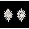 Image 2 : 14KT White Gold 2.19 ctw Diamond Earrings