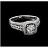 Image 1 : 1.66 ctw Diamond Ring - 18KT White Gold