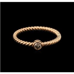 0.09 ctw Diamond Ring - 14KT Rose Gold