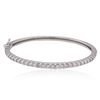Image 1 : 14KT White Gold 1.93 ctw Diamond Bangle Bracelet