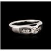 Image 1 : 14KT White Gold 0.55 ctw Diamond Ring