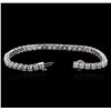 Image 3 : 14KT White Gold 5.09 ctw Diamond Tennis Bracelet