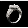 Image 3 : 14KT White Gold 2.65 ctw Diamond Ring
