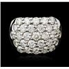 Image 1 : 14KT White Gold 3.64 ctw Diamond Ring
