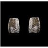 Image 1 : 14KT White Gold 1.45 ctw Diamond Earrings