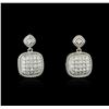 Image 1 : 14KT White Gold 0.73 ctw Diamond Earrings