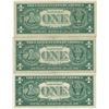 Image 2 : 1957 $1 Star Note Silver Certificate Currency Lot of 3