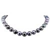 Image 1 : 0.22 ctw Tahitian Cultured Pearl and Diamond Necklace