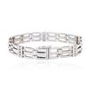 Image 2 : 14KT White Gold 0.58 ctw Diamond Bracelet