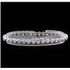 Image 2 : 7.25 ctw Diamond Tennis Bracelet - 14KT White Gold