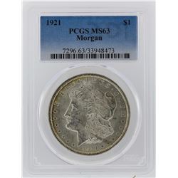 1921 PCGS MS63 Morgan Silver Dollar