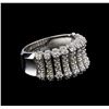 Image 1 : 0.85 ctw Diamond Ring - 14KT White Gold
