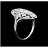 Image 4 : 0.37 ctw Diamond Ring - 18KT White Gold