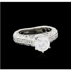 EGL USA Cert 2.14 ctw Diamond Ring - 14KT White Gold