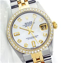 Rolex Two-Tone 1.00 ctw Diamond DateJust Men's Watch