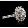 Image 1 : 14KT White Gold 1.87 ctw Diamond Ring